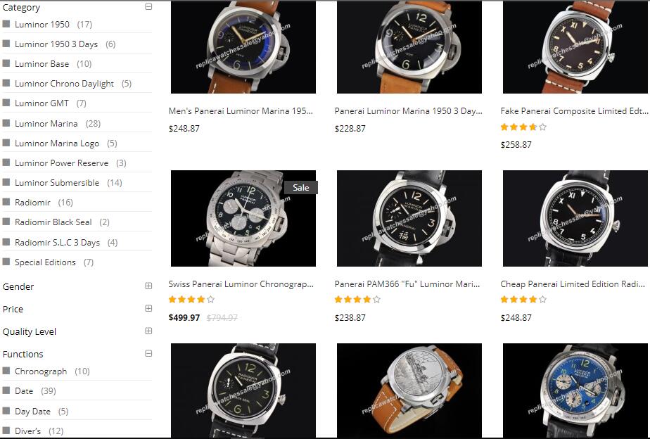 panerai swiss replica watches uk sale price